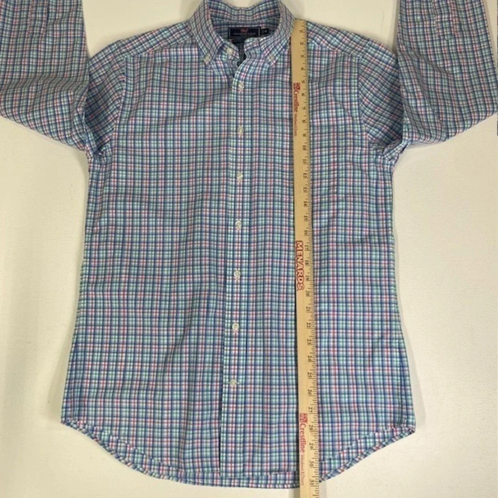 Vineyard Vines Slim Fit Tucker‎ Shirt Plaid Button Down Long Sleeve M